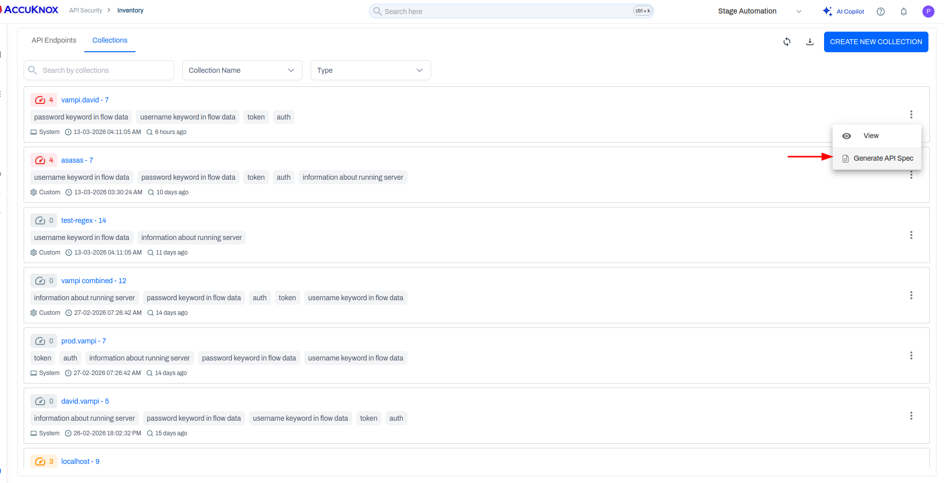Auto-generated OpenAPI specification from observed API traffic