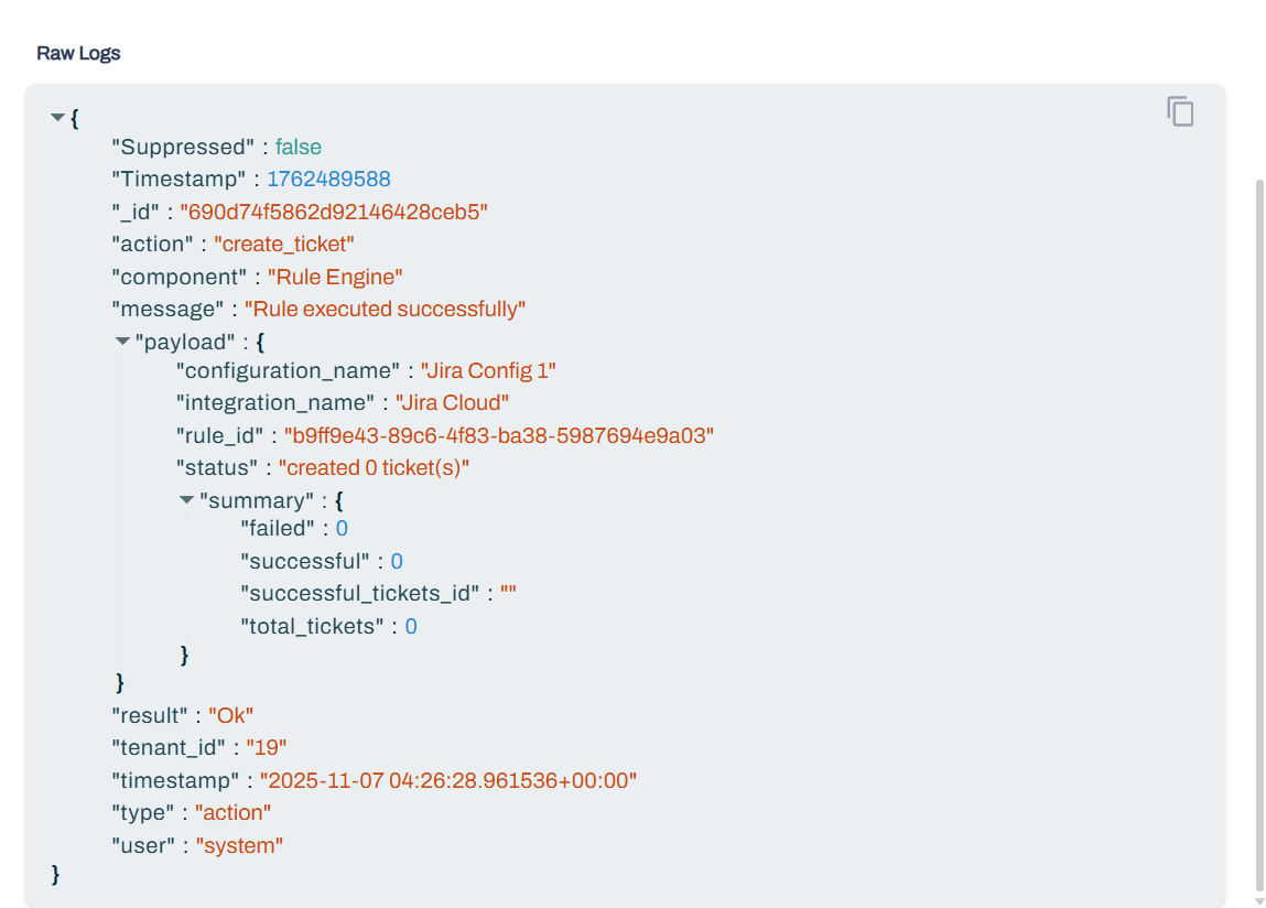 EventTrail main view