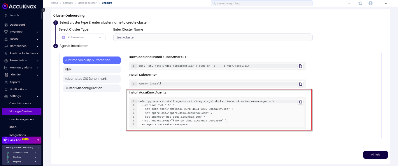 Cluster Onboarding