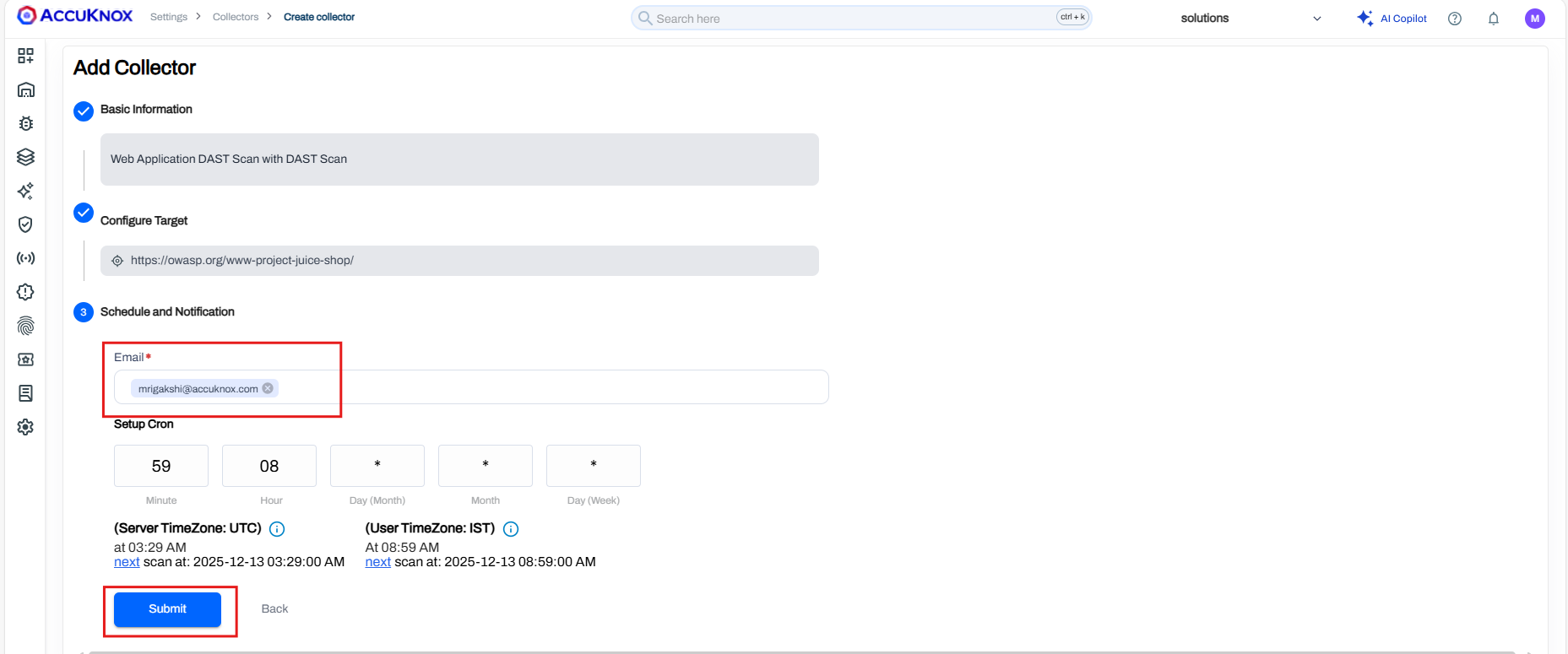 Email Notification
