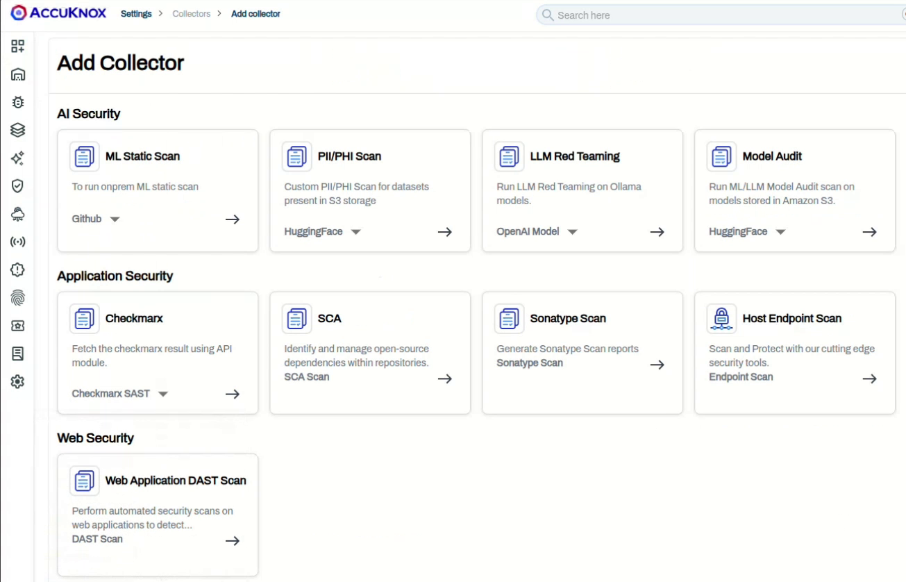 AI Security collectors with the LLM Red Teaming card