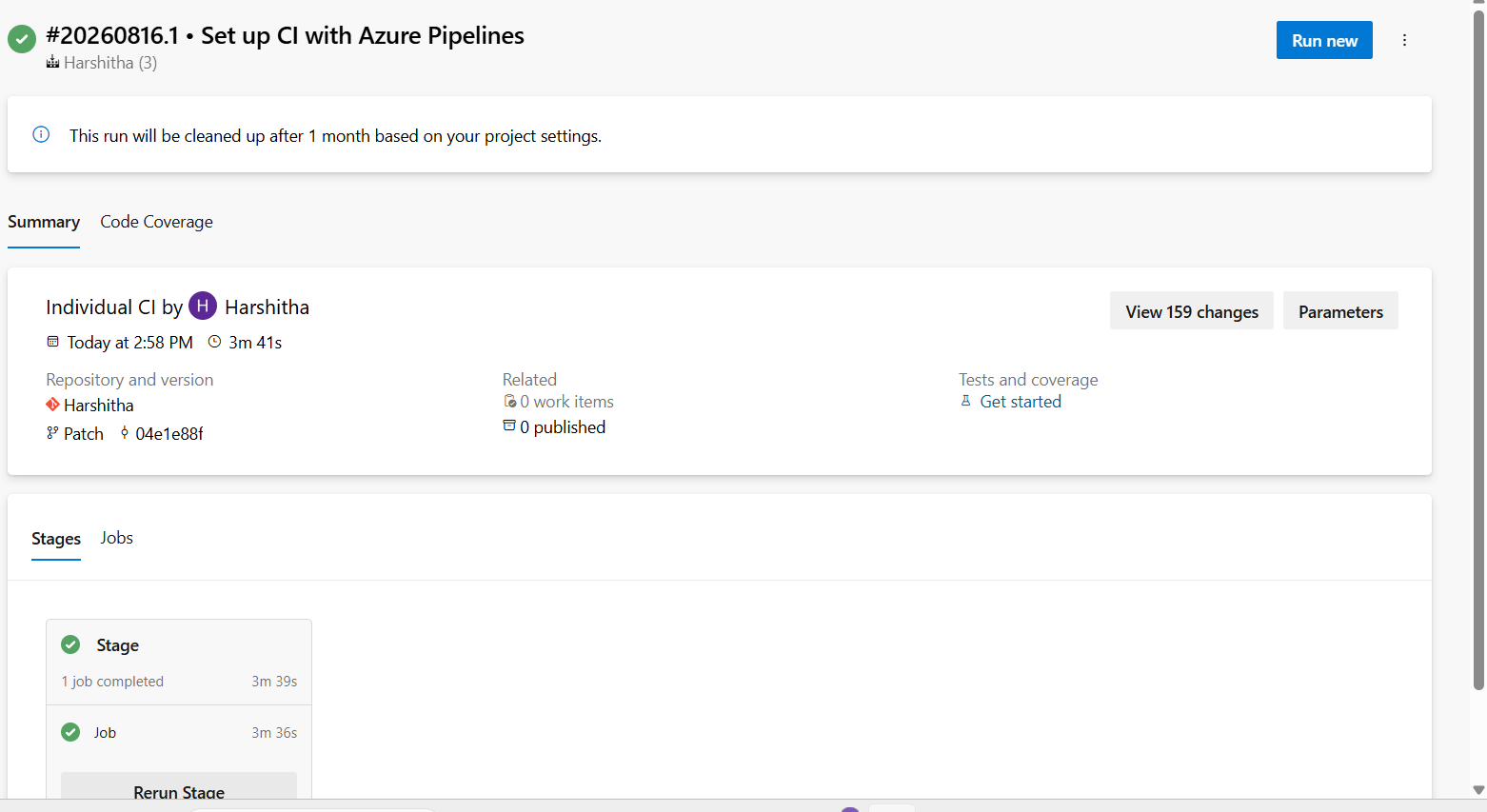 Azure DevOps pipeline log showing the AccuKnox Unified Security Scan task completing successfully