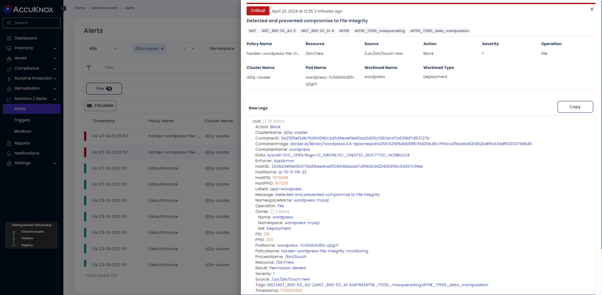 Nutanix Installation with KubeArmor