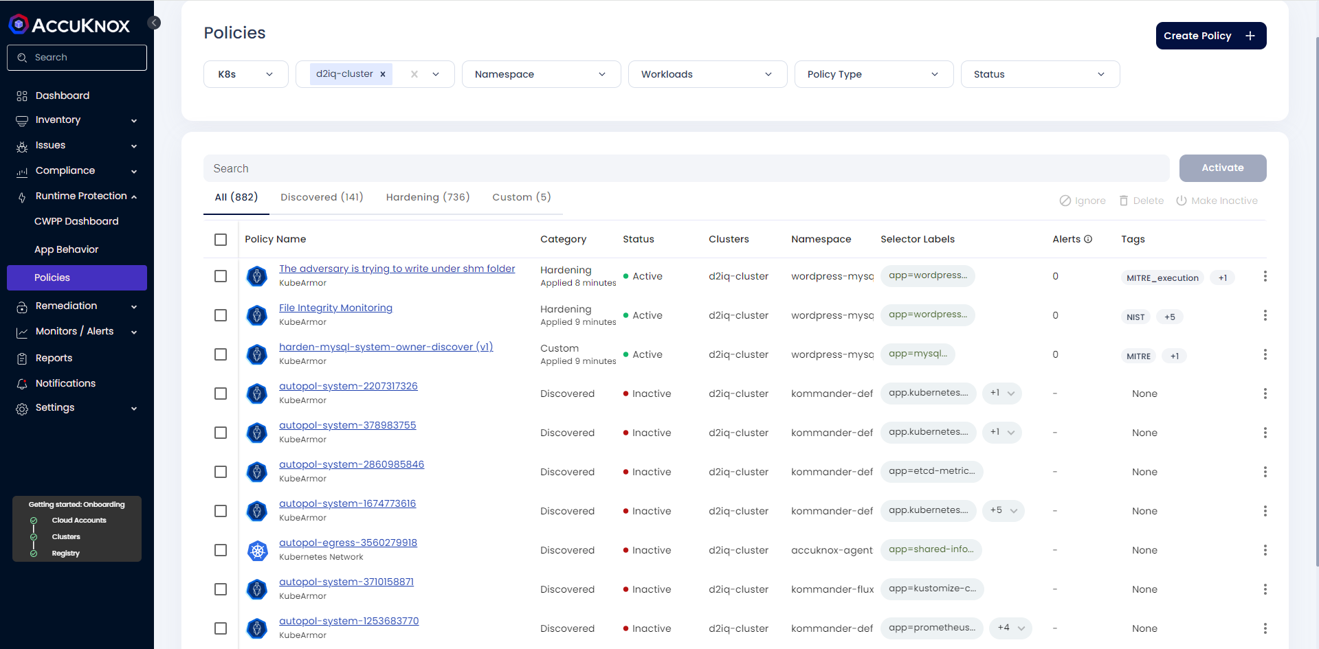 Nutanix Installation with KubeArmor