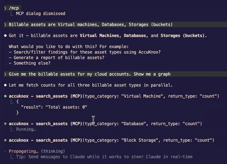 MCP calling search_assets in parallel