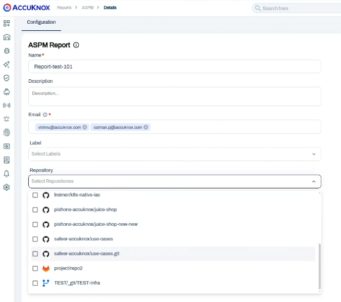 Screenshots 2.3.1, 2.3.2: Generation & Filter Options