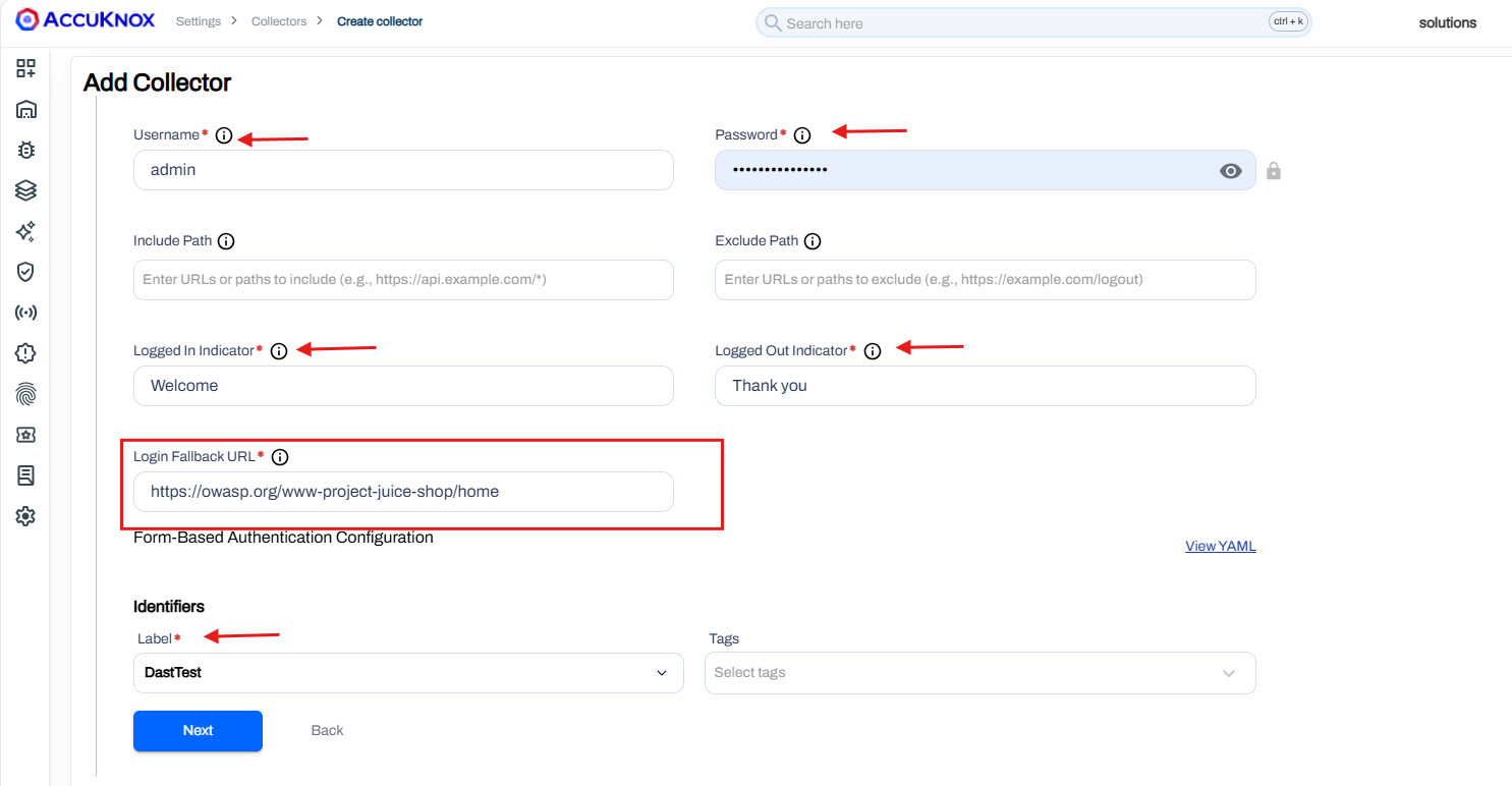 Authenticated DAST Scan